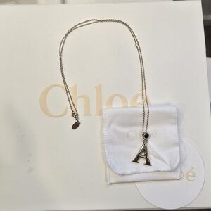 Brand New! Chloe Alphabet Charm Necklace